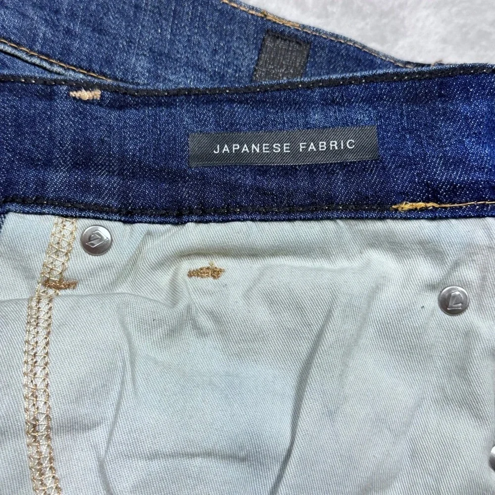 7 For All Mankind Slimmy Jeans Mens 33x28 Blue Straight Leg Japanese‎ Fabric